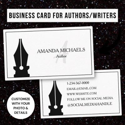 Minimalist Author Writer Ink Pen