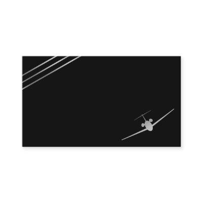 Minimalist Aviation Silver Jet