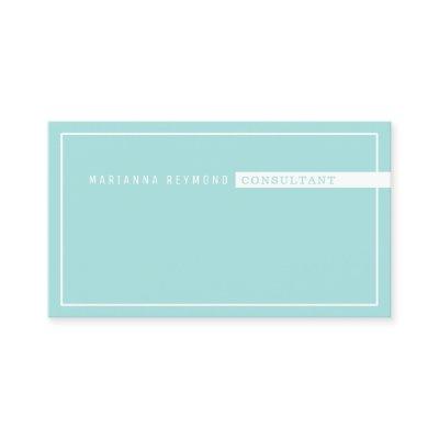 minimalist basic, consultant pale turquoise blue
