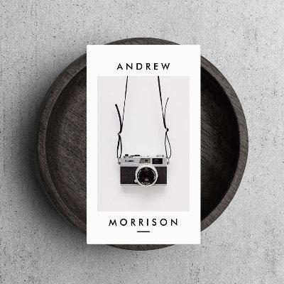 Minimalist Black and White Camera Photographer