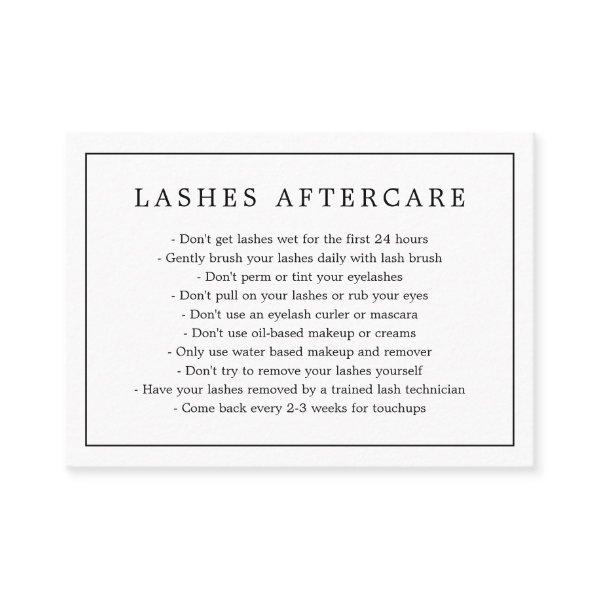 Minimalist Black and White Lash Aftercare Lashes