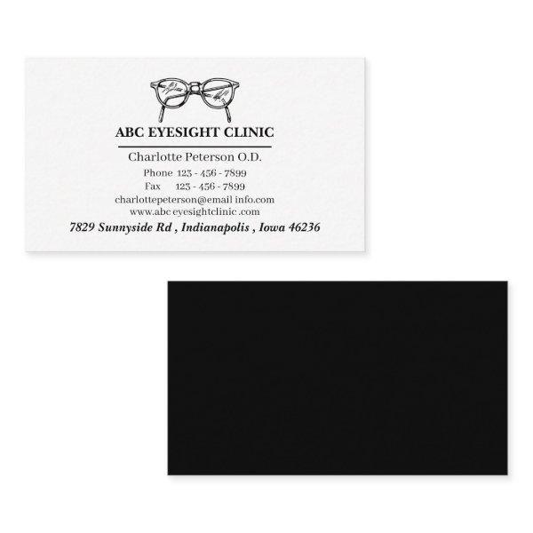 Minimalist Black And White Optometrist