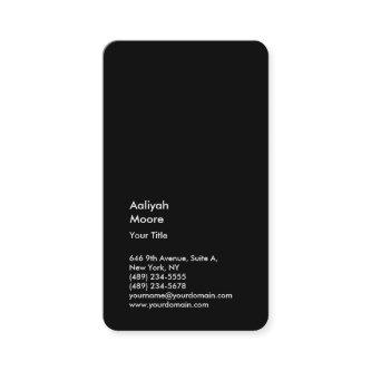 Minimalist Black Plain Modern Professional