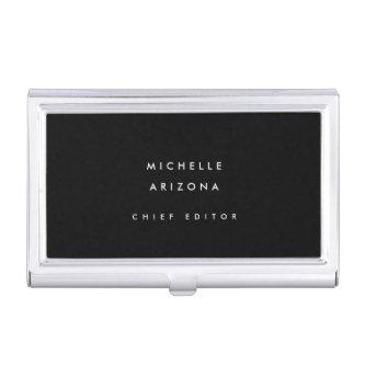 Minimalist Black Professional Modern  Case