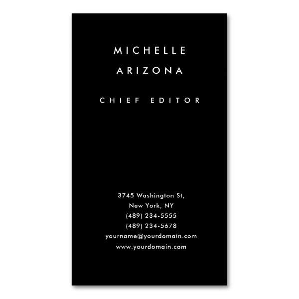 Minimalist Black Professional Modern  Magnet