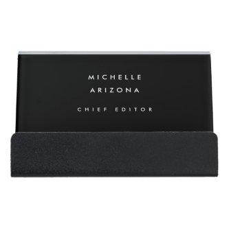 Minimalist Black Professional Modern Desk  Holder