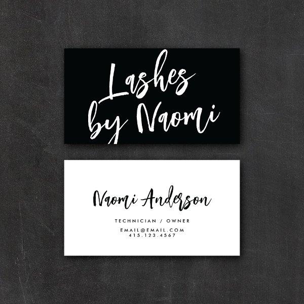 Minimalist Black & White Modern Calligraphy Script