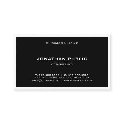 Minimalist Black White Modern Elegant Clean Plain