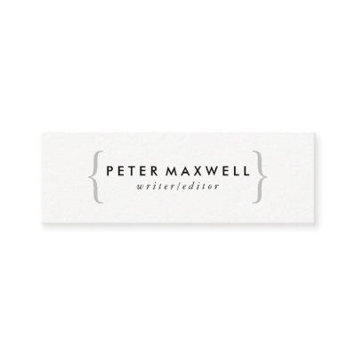 Minimalist Black White with Brackets Mini