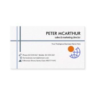 Minimalist Blue Lines Global Import Export