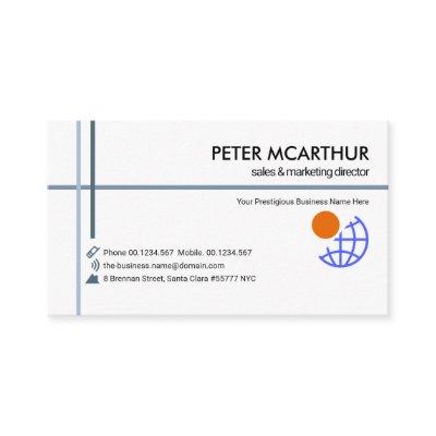 Minimalist Blue Lines Global Import Export
