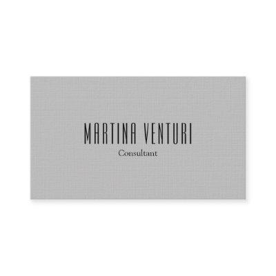 Minimalist Bold Professional Plain Silver Grey