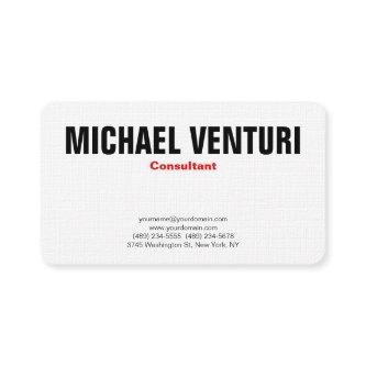 Minimalist Bold Professional Plain Simple White