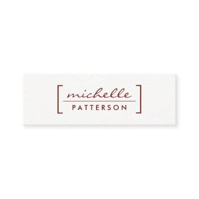 Minimalist / Bracket Embellished (Deep Red) Mini