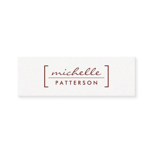 Minimalist / Bracket Embellished (Deep Red) Mini