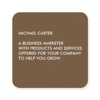 Minimalist Brown Square