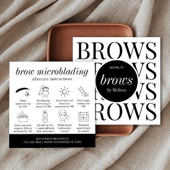 Minimalist Brows Lamination Microblading Aftercare Square