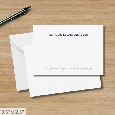 Minimalist Business Note Card