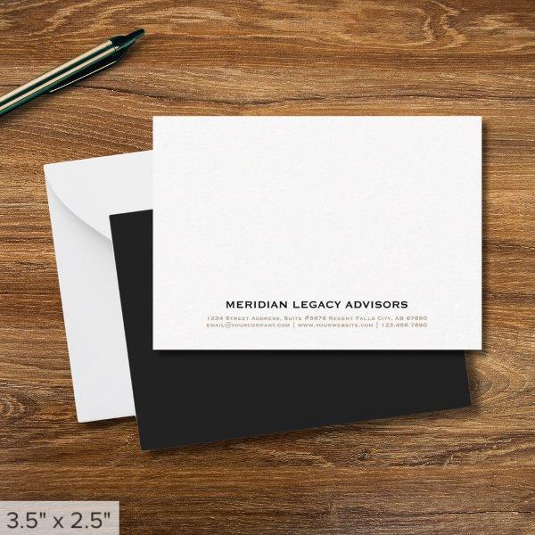 Minimalist Business Note Card