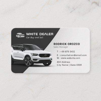 Minimalist Car Dealer | Black White