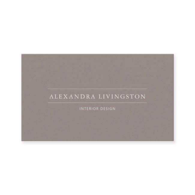 Minimalist Chic Creative Art Deco Taupe Brown