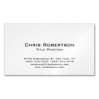 Minimalist Chic Modern Black White Charming  Magnet