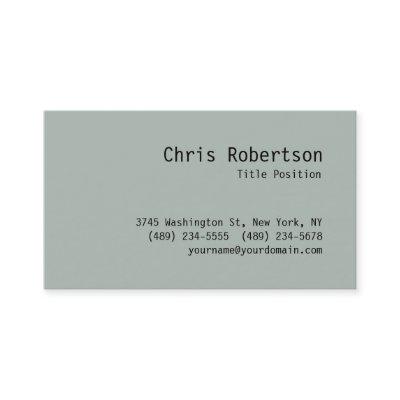 Minimalist Classic Trendy Ash Gray