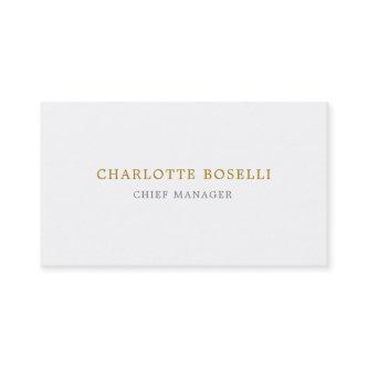Minimalist Classical Professional Gold Color
