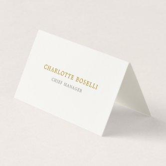 Minimalist Classical Professional Gold Color