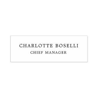 Minimalist Classical Professional Self-inking Stamp