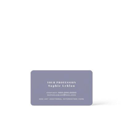 Minimalist Contact Card | Modern Blue