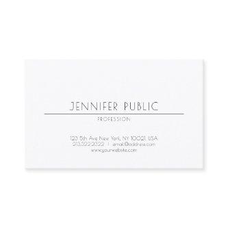 Minimalist Creative Design Professional Chic Plain
