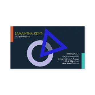Minimalist Creative Triangle Circle Mathematician
