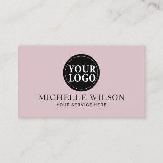 Minimalist Custom Logo Elegant Blush Pink