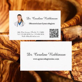 Minimalist custom photo doctor QR code basic