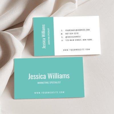 Minimalist Customizable Professional Teal