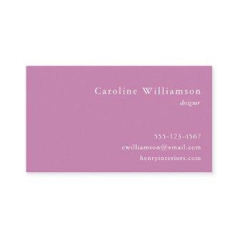 Minimalist Dusty Lavender Elegant Professional
