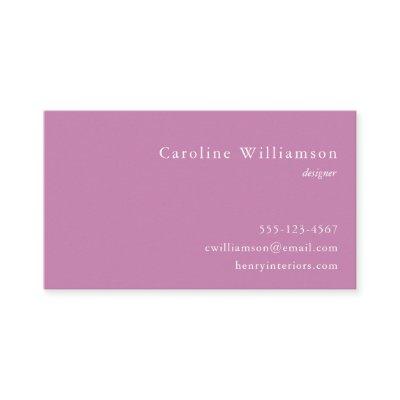 Minimalist Dusty Lavender Elegant Professional