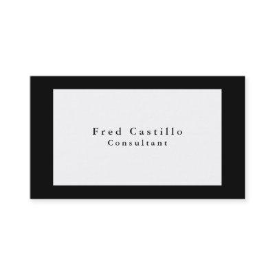 Minimalist Elegant Black White Modern