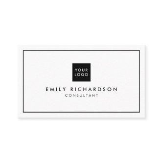 Minimalist elegant black white professional logo