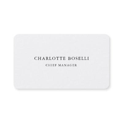 Minimalist Elegant Classical Professional Simple