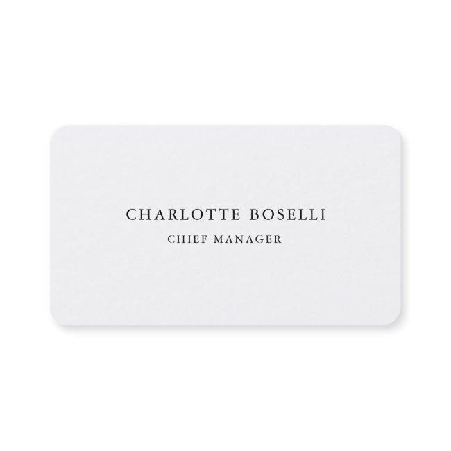 Minimalist Elegant Classical Professional Simple