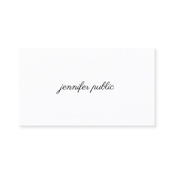 Minimalist Elegant Clean Handwritten Script Plain