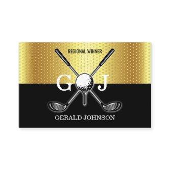 Minimalist Elegant Custom Golf Monogram Design Bus