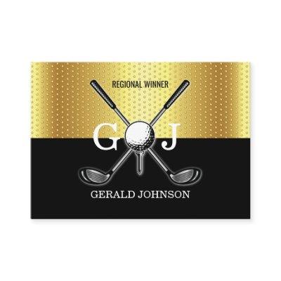 Minimalist Elegant Custom Golf Monogram Design Bus