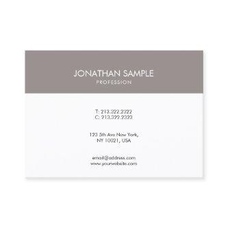 Minimalist Elegant Design Brown White Plain Trendy