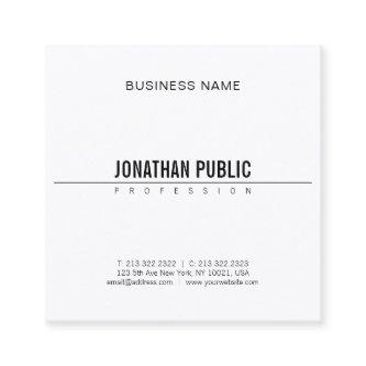 Minimalist Elegant Design Modern BW Smart Plain Square