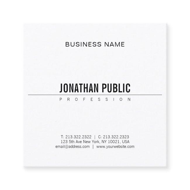 Minimalist Elegant Design Modern BW Smart Plain Square