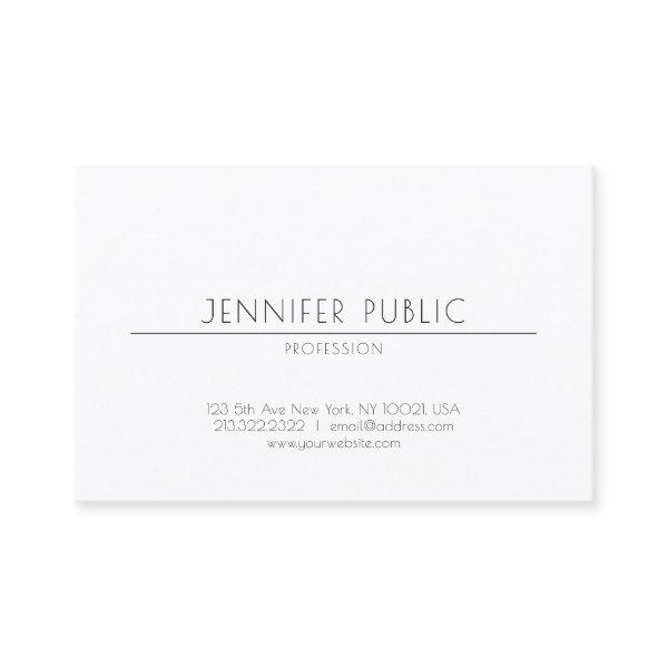 Minimalist Elegant Design Professional Plain Chic