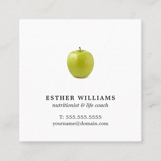 Minimalist Elegant Green Apple Nutritionist Square